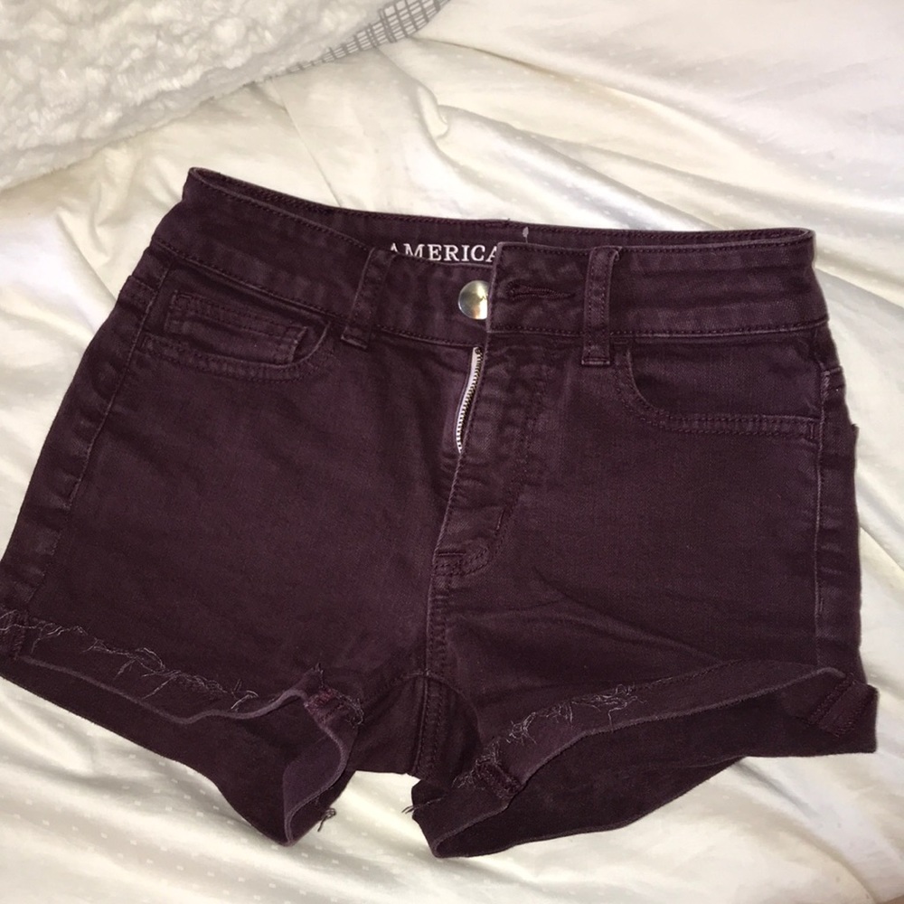 Jean shorts (American Eagle) Hi-Rise Super stretch